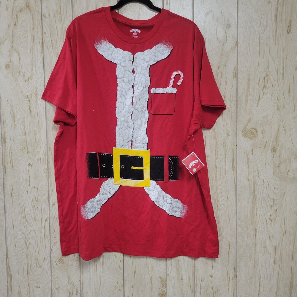 Holiday Time Santa Men's Shirt 3XL